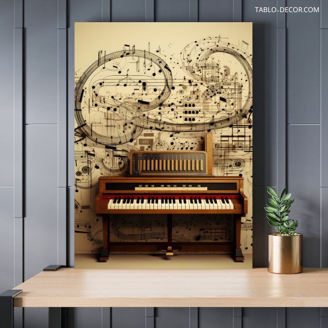 تابلو دکوراتیو مدرن پیانو 26 Piano