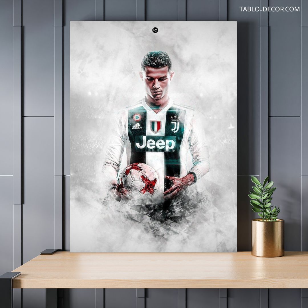 تابلو دکوراتیو فوتبالی رونالدو قهرمان Ronaldo the hero