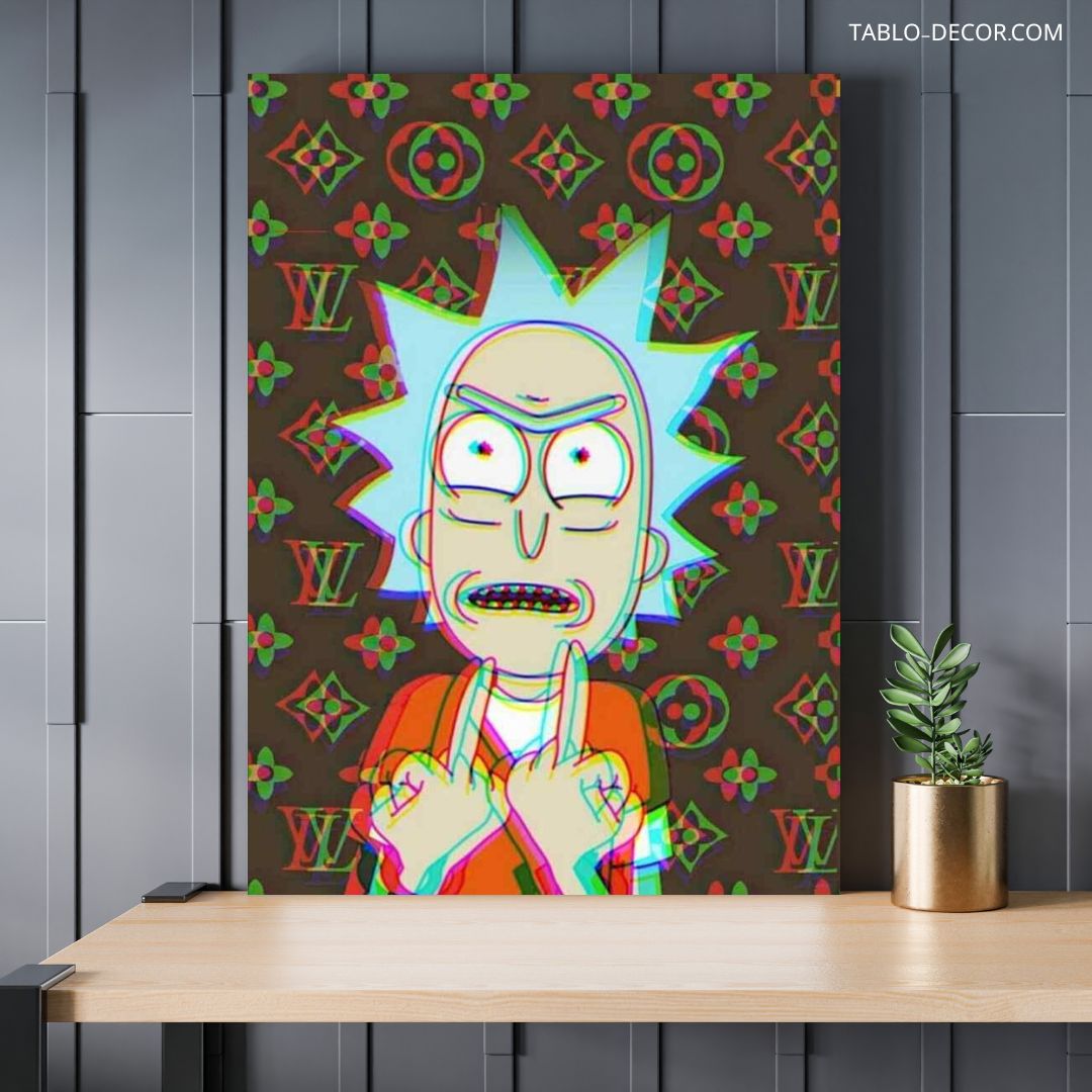 تابلو دکوراتیو کارتونی ریک اند مورتی 11 Rick and Morty