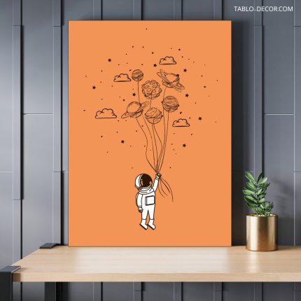 تابلو فضایی فضانورد the astronaut