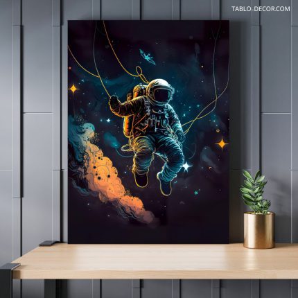 تابلو دکوراتیو فضانورد the astronaut