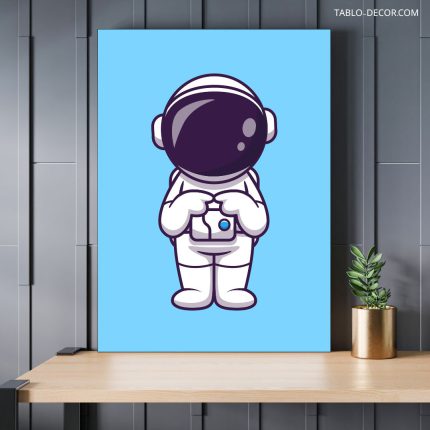 تابلو دکوراتیو مدرن فضانورد کوچک little astronaut