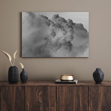تابلو دکوراتیو مدرن ابرهای سیاه black clouds