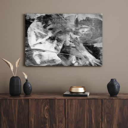 تابلو دکوراتیو مدرن هنری سیاه و سفید Black and white art