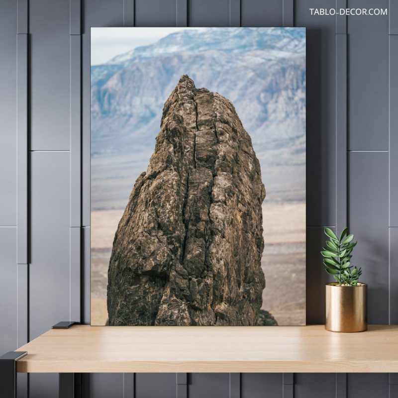 تابلو دکوراتیو مدرن صخره بلند و تنها A tall and lonely rock