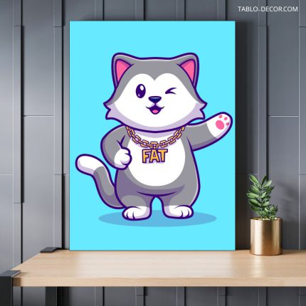 تابلو دکوراتیو مدرن کارتونی سگ کوچولو little dog