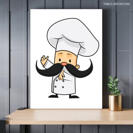 تابلو دکوراتیو مدرن سر اشپز master chef