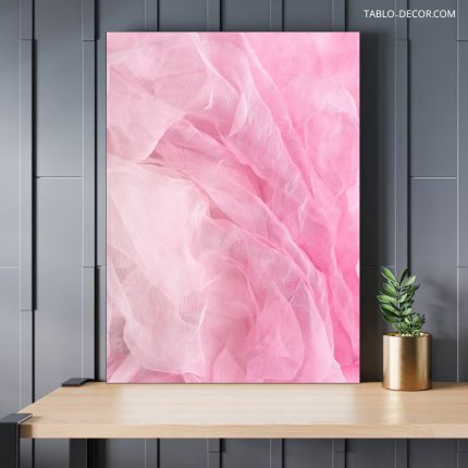 تابلو دکوراتیو مدرن هنری صورتی pink art