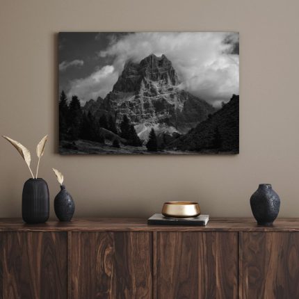تابلو دکوراتیو مدرن کوه و درختان Mountains and trees
