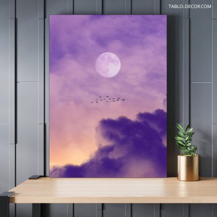 تابلو دکوراتیو مدرن ماه زیبا beautiful moon