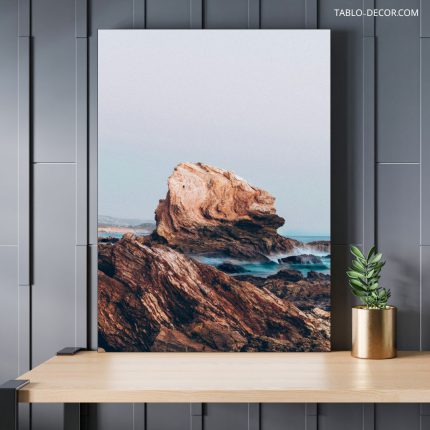 تابلو دکوراتیو مدرن دریا و صخره sea ​​and rock
