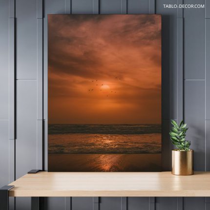 تابلو دکوراتیو مدرن غروب افتاب sunset