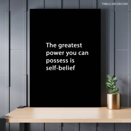 تابلو دکوراتیو مدرن انگیزشی The greatest power
