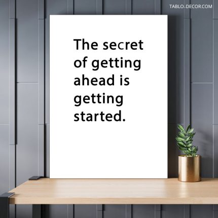 تابلو دکوراتیو انگیزشی The secret of getting