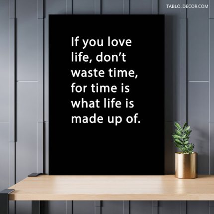 تابلو دکوراتیو انگیزش If you love life
