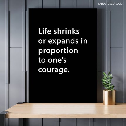 تابلو دکوراتیو انگیزش Life shrinks or expands