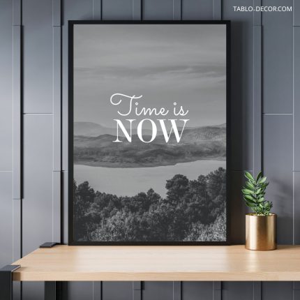 خرید تابلو مدرن دکوراتیو Time is now