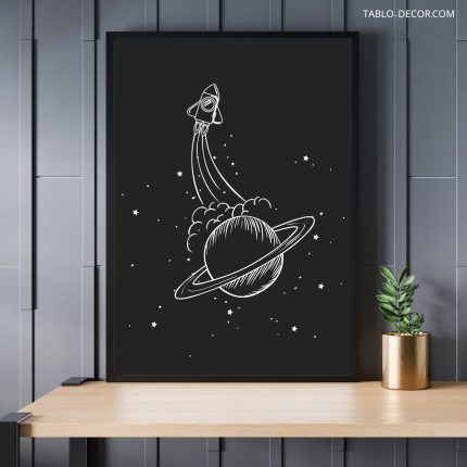 تابلو مدرن دکوراتیو شاتل فضایی space shuttle