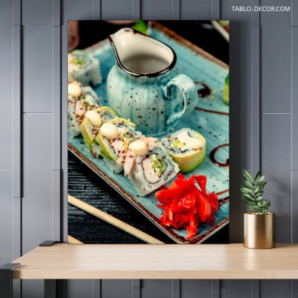 تابلو دکوراتیو مدرن سوشی خوش طعم Tasty sushi
