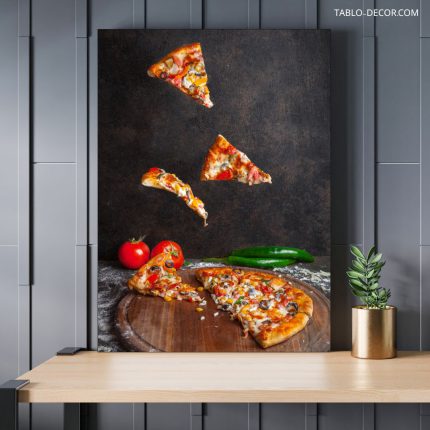 تابلو دکوراتیو مدرن پیتزا خوش طعم Tasty pizza