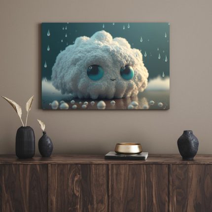 تابلو دکوراتیو مدرن ابر ناراحت upset cloud