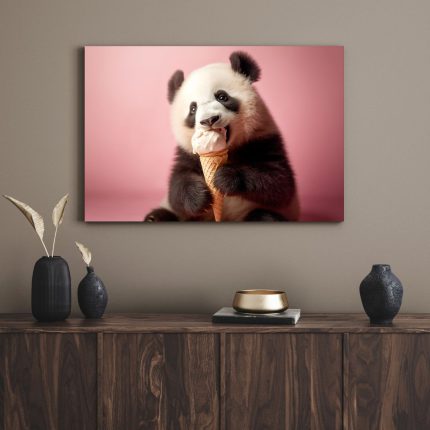 تابلو دکوراتیو مدرن پاندا کوچولو little panda