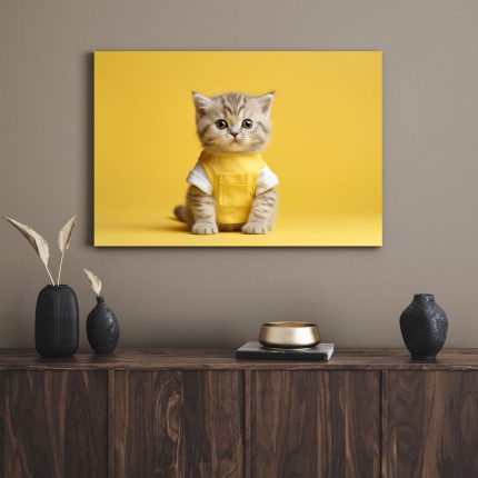تابلو دکوراتیو مدرن بچه گربه Kitty
