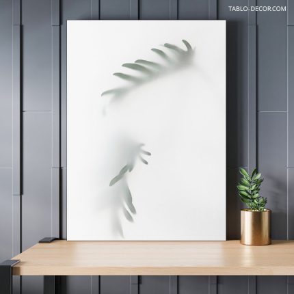 تابلو دکوراتیو مینیمال سایه ی برگ The shadow of a leaf