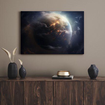 تابلو کره زمین زیبا Beautiful planet