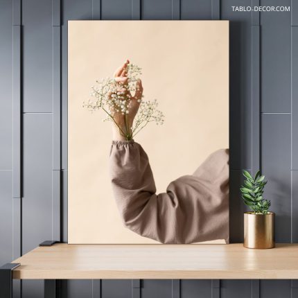 تابلو دکوراتیو مینیمال شاخه گل Flower