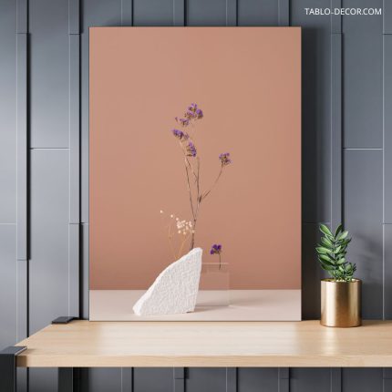 تابلو دکوراتیو مینیمال گل ظریف delicate flower