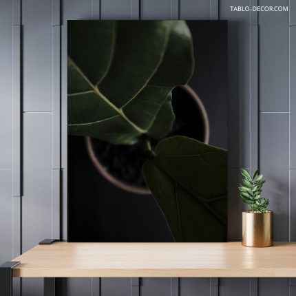 تابلو دکوراتیو مینیمال برگ leaf