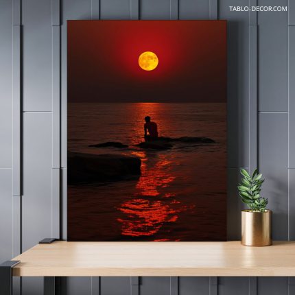 تابلو دکوراتیو مدرن غروب افتاب sunset