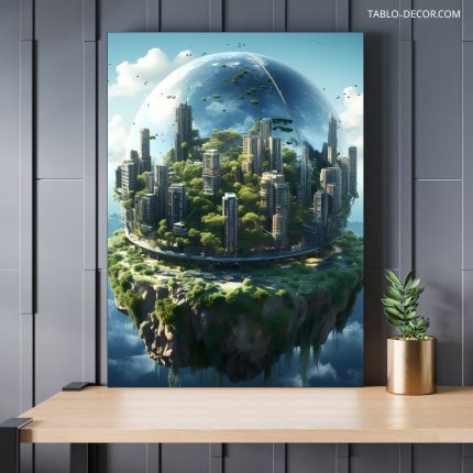 تابلو دکوراتیو مدرن کره ی زمین Earth