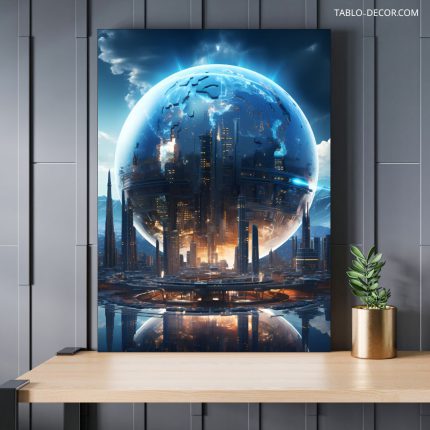 تابلو دکوراتیو مدرن سیاره شگفت انگیز Amazing planet