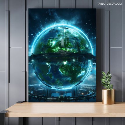 تابلو دکوراتیو سیاره زیبا beautiful planet
