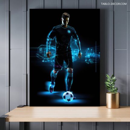 تابلو دکوراتیو مدرن بازیکن فوتبال football player