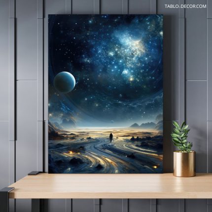 تابلو دکوراتیو مدرن ماه زیبا beautiful moon