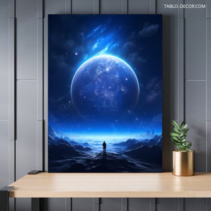 تابلو دکوراتیو ماه نورانی bright moon