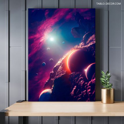 تابلو سیارات شگفت انگیز Amazing planets