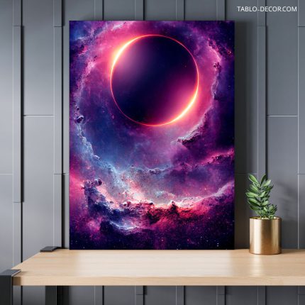 تابلو دکوراتیو مدرن ماه درخشنده Shining moon