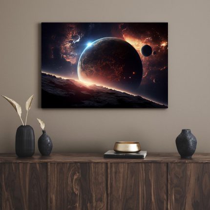 تابلو دکوراتیو مدرن سیاره Planet