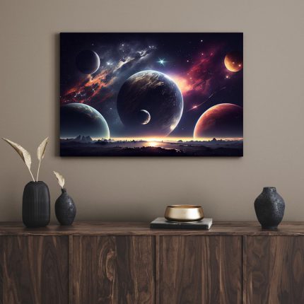 تابلو دکوراتیو سیارات planets
