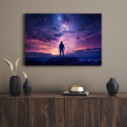 تابلو اسمان بنفش purple sky