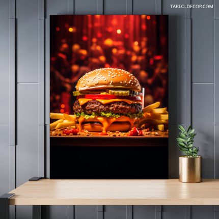 تابلو دکوراتیو برگر Burger