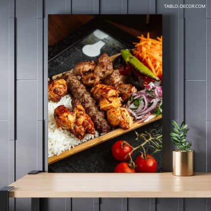 تابلو جوجه و کباب Chicken and kebab