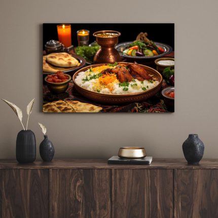 تابلو دکوراتیو شام لذیذ Delicious dinner