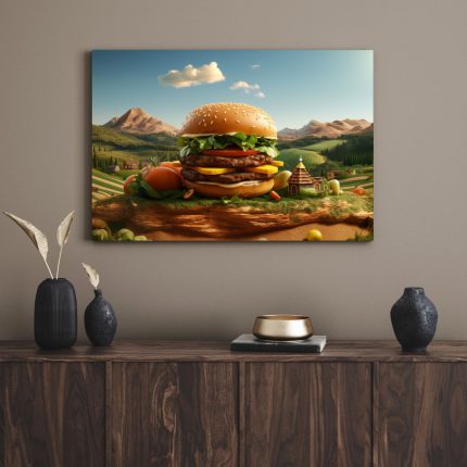 تابلو برگر بامزه cute burger