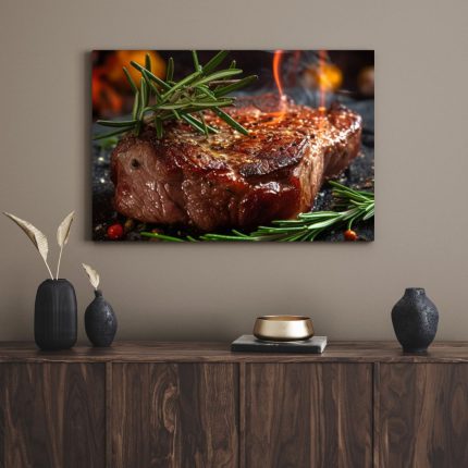 تابلو دکوراتیو استیک steak
