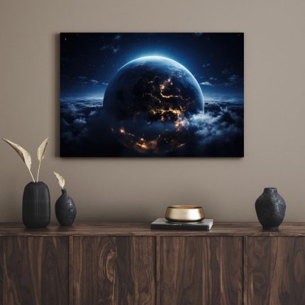 تابلو دکوراتیو مدرن سیاره Planet